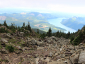 Mt. Ellinor looking down Lake Cushman and Hood Canal.