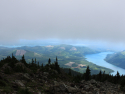 Mt. Ellinor looking down Lake Cushman.