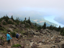 Mt. Ellinor looking down Lake Cushman. Tough trail.