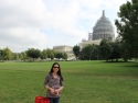 The Capitol building under remodeling with scaffold.