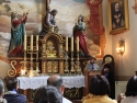 Holy mass at Basilica in Wadowice, Poland.