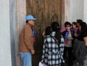 Holy door at St Paul's basilica.