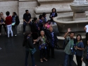 Only tour groups can exit this way which is connected to St. Peter's square. Inscriptions on the fountain read " I saw the water coming out of the temple from the right side". 