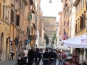 Street is Borgo Pio in Rome.
