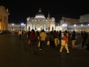 Marching into St Peter's square around 7:30am.