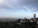  St Claire's Basilica overlooking the valley below.