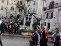 Walking toward St. Francis Basilica.