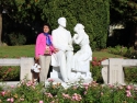 Backyard garden at St. Therese childhood home in Lisieux, France.