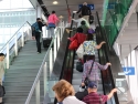 Arriving at Charles de Gaulle Airport, Paris, France. 