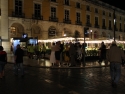 Beer Museum at Praça do Comércio at night