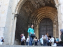 In front of Lisbon Cathedral.