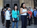 In front of Lisbon Cathedral.