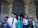 In front of Lisbon Cathedral.