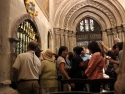 Inside Lisbon Cathedral, in front of St. Vincent tomb.