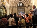 Inside Lisbon Cathedral, in front of St. Vincent tomb.