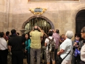 Inside Lisbon Cathedral, in front of St. Vincent tomb.