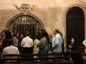 Inside Lisbon Cathedral, in front of St. Vincent tomb.