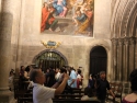 Inside Lisbon Cathedral, in front of St. Vincent tomb.