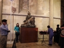 Inside Lisbon Cathedral, in front of St. Vincent tomb.