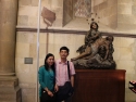 Inside Lisbon Cathedral, in front of St. Vincent tomb.