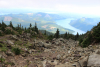 Mt. Ellinor looking down Lake Cushman and Hood Canal.